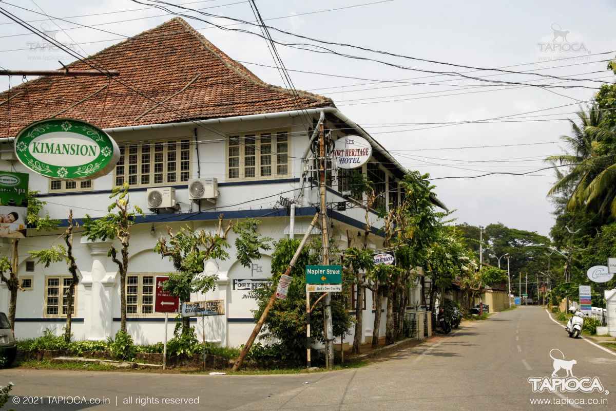 Fort Kochi has many heritage bunglows and homes, now function as heritage hotels or homestays. 