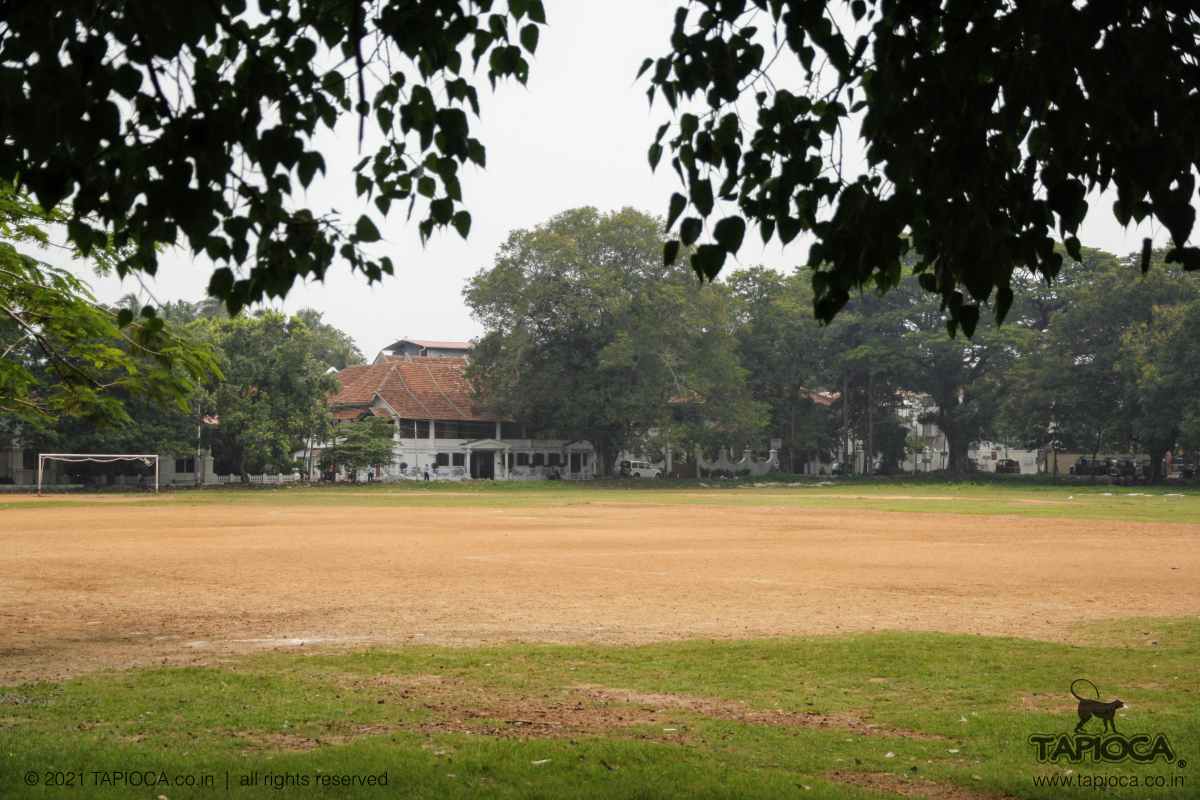 Bernard Bungalow, the popular homestay in Fort Kochi is located across the Parade Ground