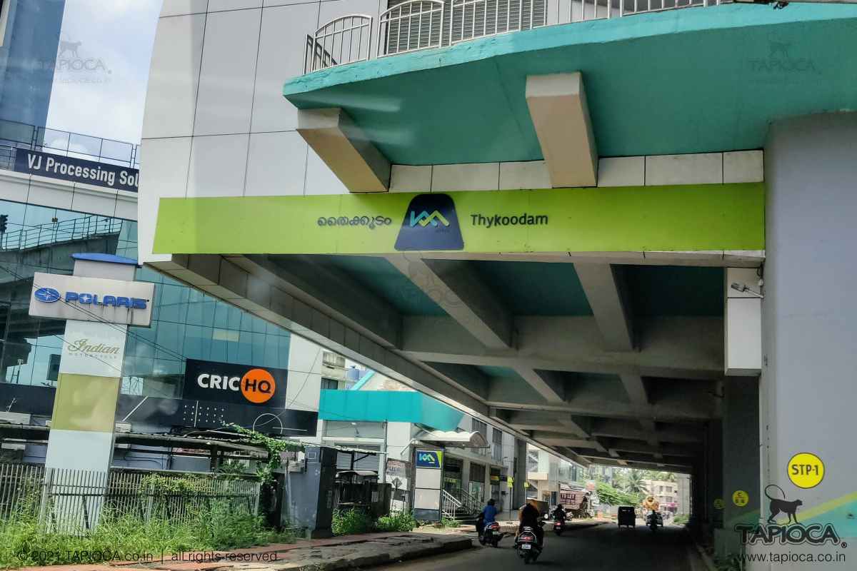 Kochi Metro Station at Thykoodam